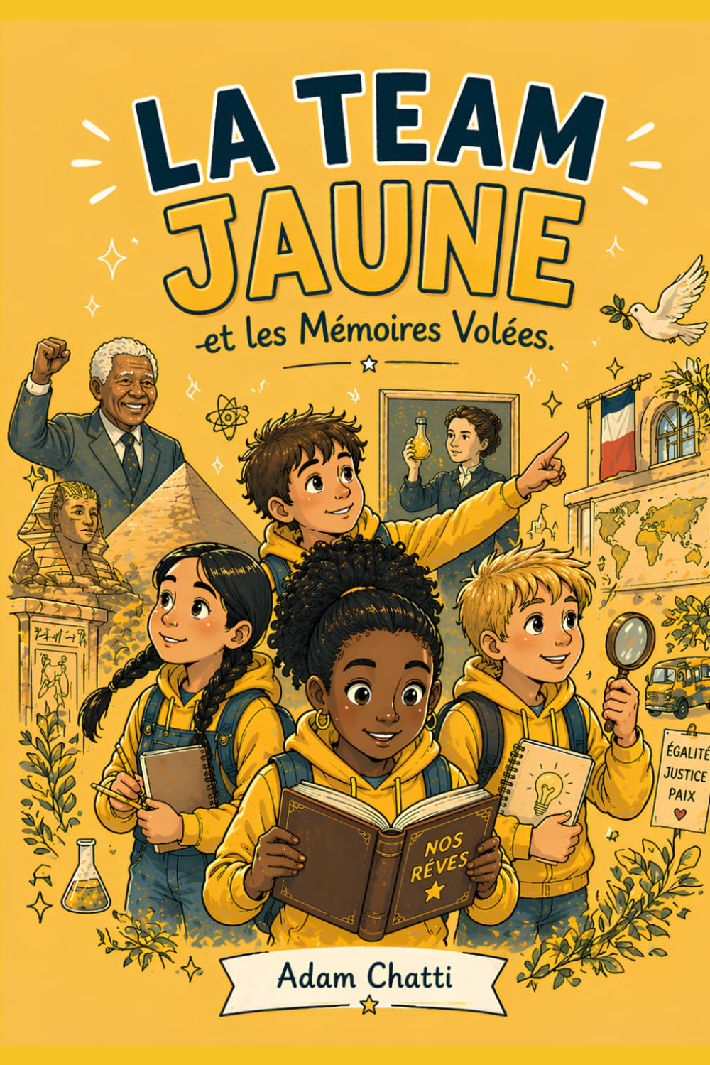 LA TEAM JAUNE et les Mémoires Volées: Pour les 7–10 ans : Une aventure captivante pour découvrir l’Histoire en s’amusant à travers 4 figures et 4 époques.
