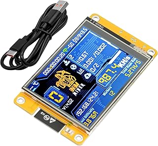 NerdMiner V2 Bitcoin Miner RUIZHI 1060KH/s NerdMiner V2 Mining Bitcoin ESP32 Display ESP-WROOM-32 con Bitcoin Miner BTC Solo Lottery Miner Crypto Solo Lotteria Minatore compatibile con Nerd Miner
