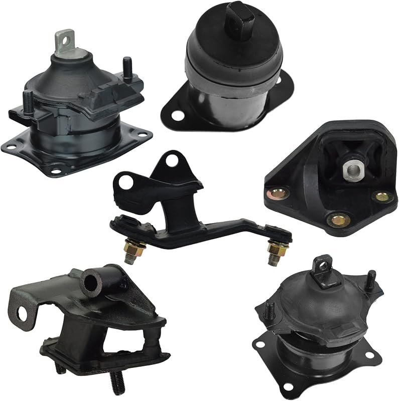 Kit de coxins do motor e câmbio TRQ para Honda Accord 2003–2007 2.4L automático – 6 peças