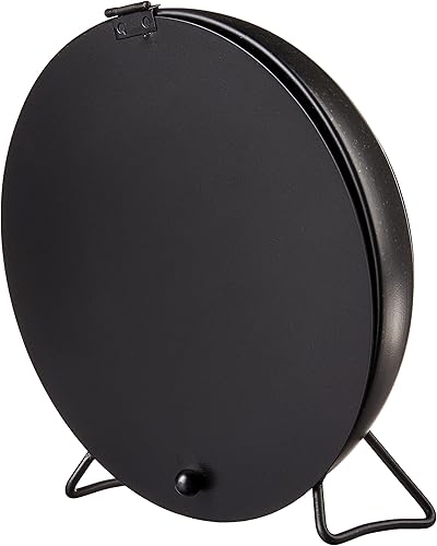 Miniatura 3 de Creative Co-Op Reloj de repisa metálica negra