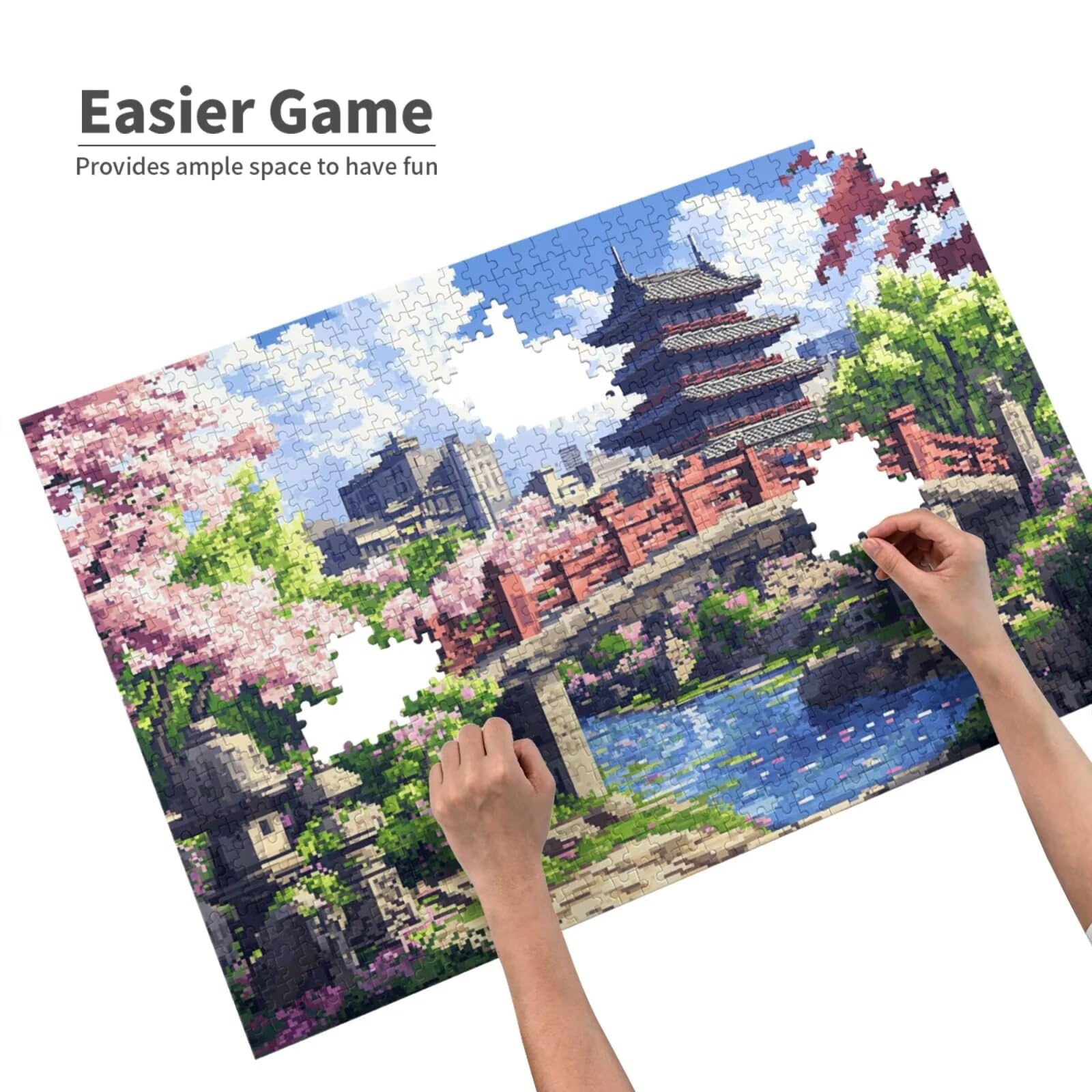 Puzzle Japonia, 6000 elementów, krajobraz, puzzle dla dorosłych, z pudełkiem na prezent, duże drewniane puzzle dla dorosłych, gra zręcznościowa dla całej rodziny, prezenty dla kobiet, 105 x 180 cm