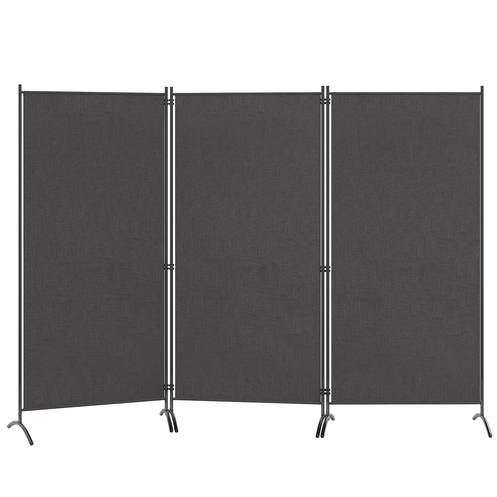 GIANTEX Separe Divisorio Paravento 260 x 183 cm, Pannelli Divisori per Interni, Balcone, Giardino, Pieghevole con Piedini Stabili, Installazione Semplice, 4 Colori