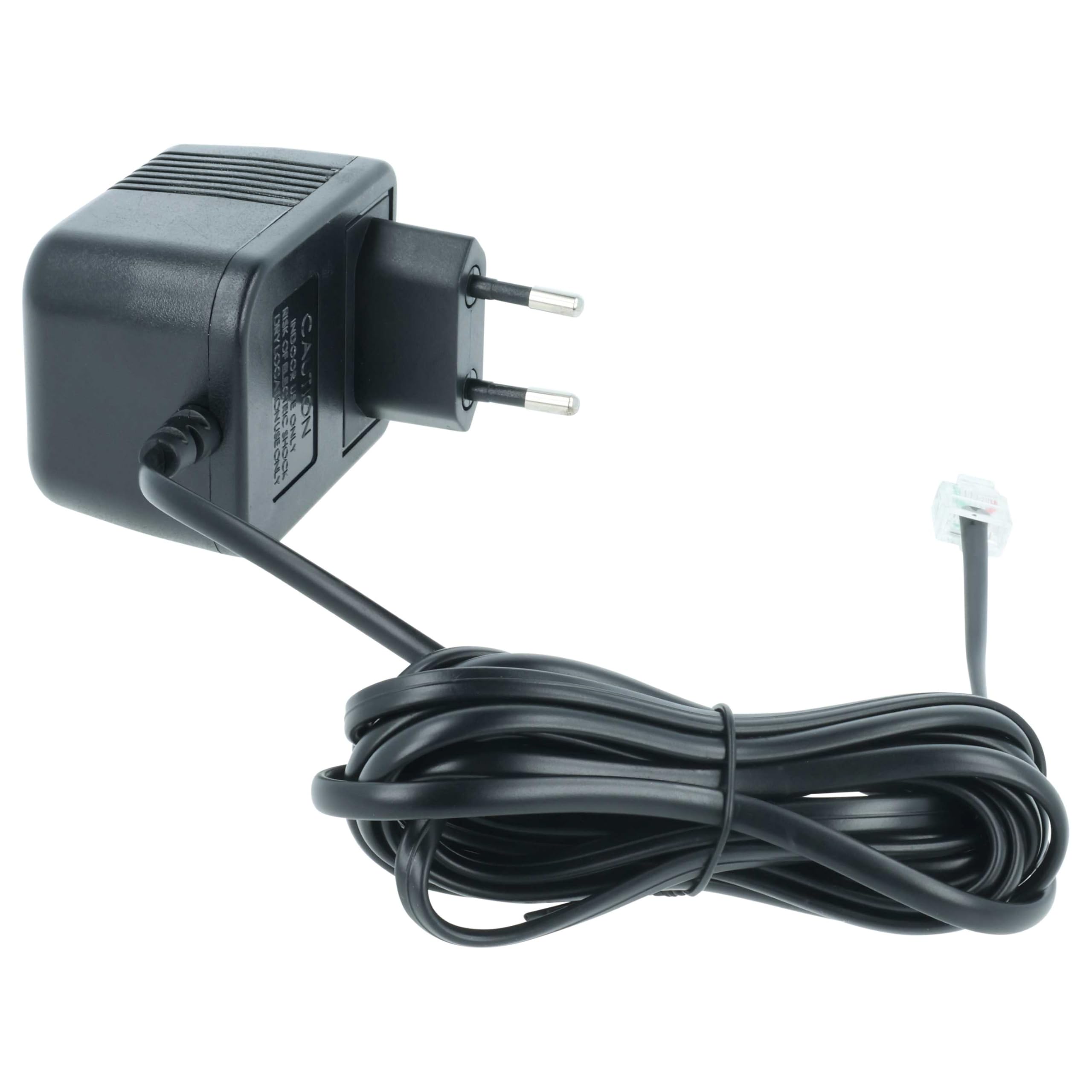 vhbw alimentatore compatibile con Aastra 6773 IP, 6775 IP telefono fisso, telefono di casa - 300 cm