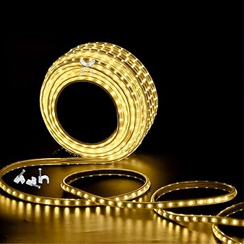 Errol Led Strip Lights | led Rope Light | Water Proof Strip Lights for Room | led Strip Light for Ceiling | Decorative | Home Decor Lights | Diwali Light (5 Meter,Warmwhite) - image, photos