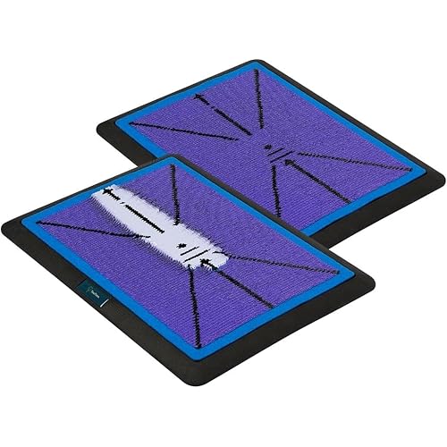TeeTime Golf Practice Mat - Patent Pending - Instant Swing Path Feedback - Indoor-Outdoor with Carry Clip