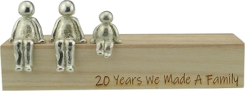 Miniatura 7 de Idea del 20 aniversario  20 años hicimos un adorno de metal familiar  Elige tu combinación familiar (4 niños)