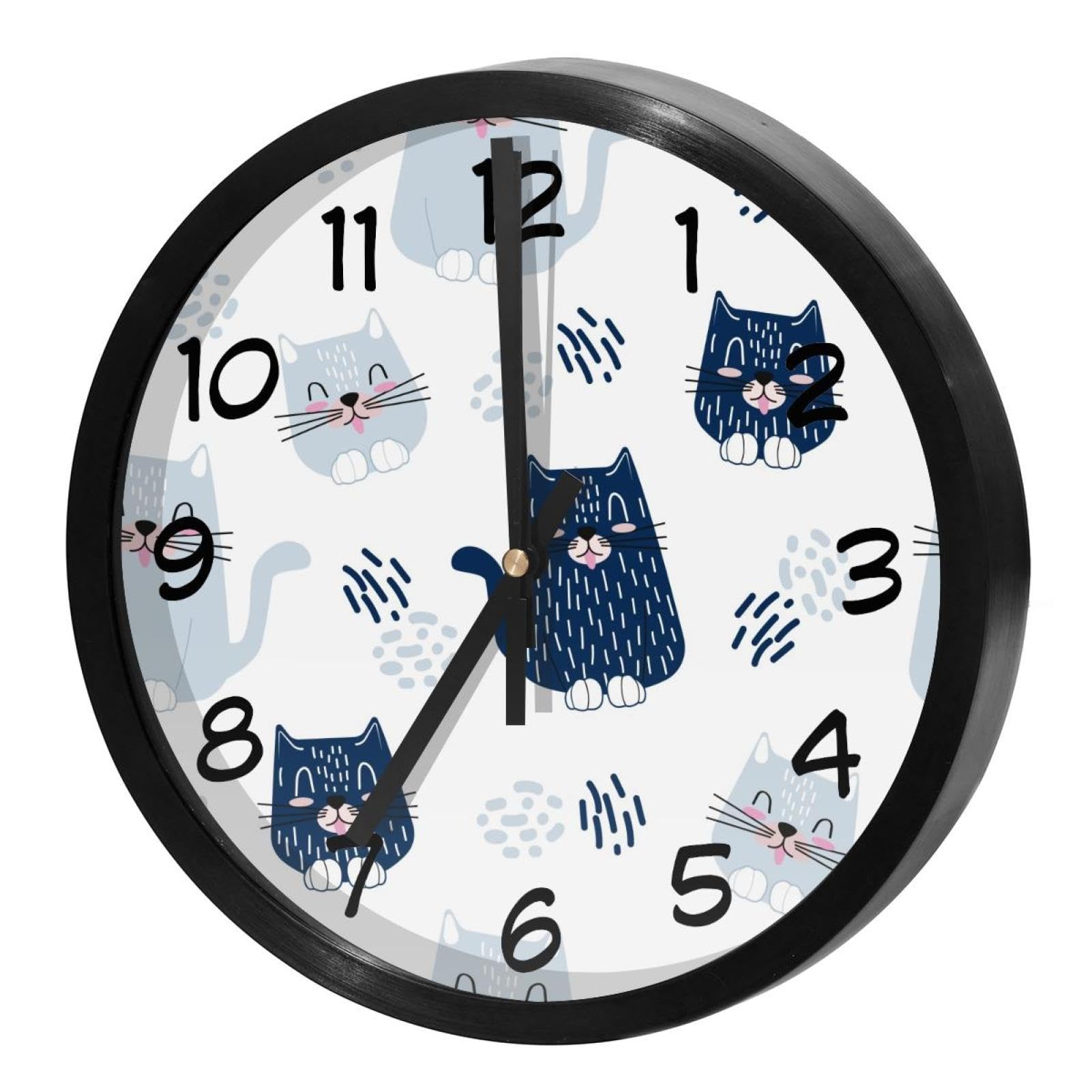 Horloge murale silencieuse sans tic-tac à piles pour un sommeil paisible en chambre