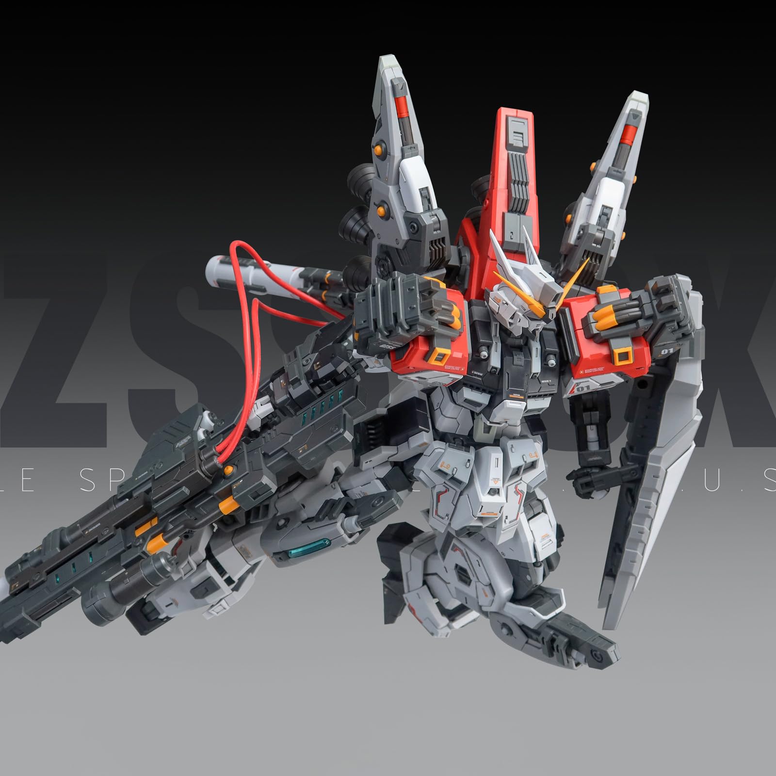 Amazon | SYXLCYGJ ZZA 1/100 GZSS-OX-001队长机 高さ約22cm REGUS