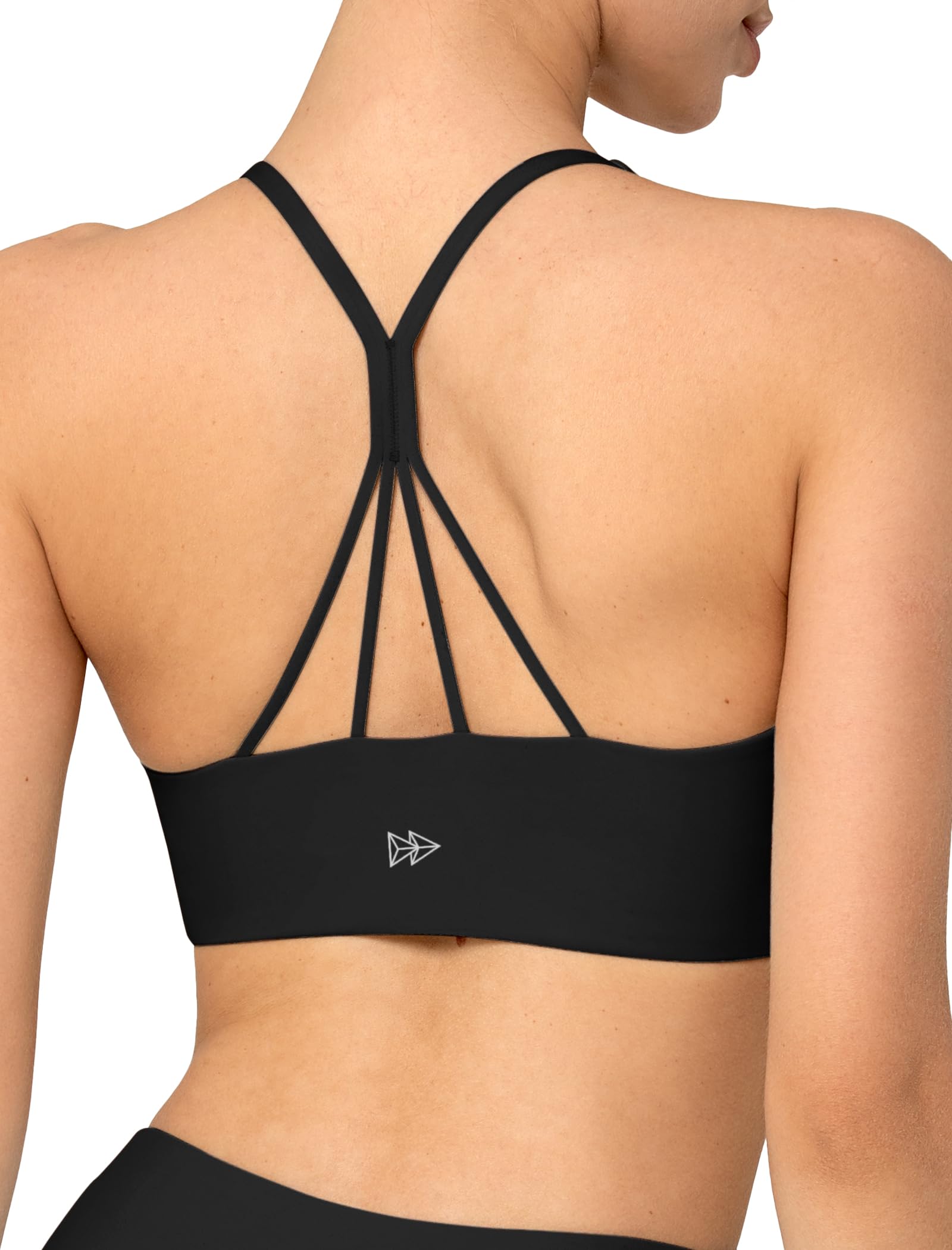 Yvette Reggiseno sportivo leggero a forma di X con coppa modellata a forma di X, reggiseno da allenamento alla moda per yoga