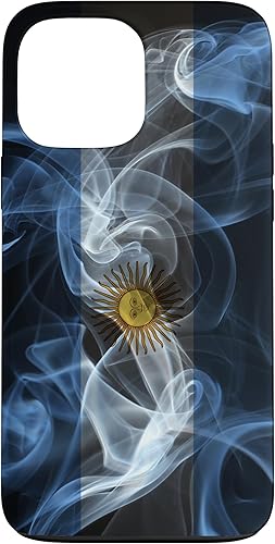 Vista 61 de iPhone 11 Smoky Argentina Flag - Funda de orgullo argentino estilo humo
