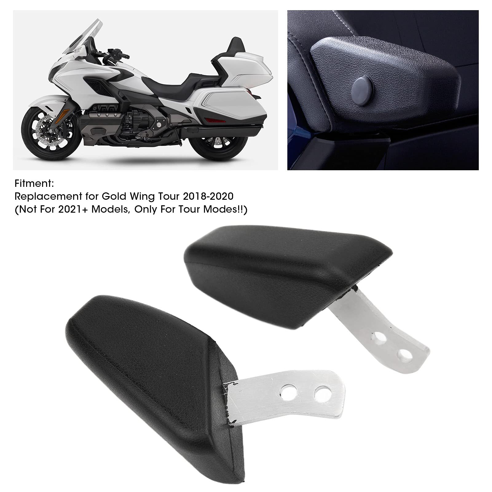 Braccioli passeggero L R con porta portabevande di ricambio per Gold Wing Tour GL 2018-2020 Accessorio per la guida confortevole