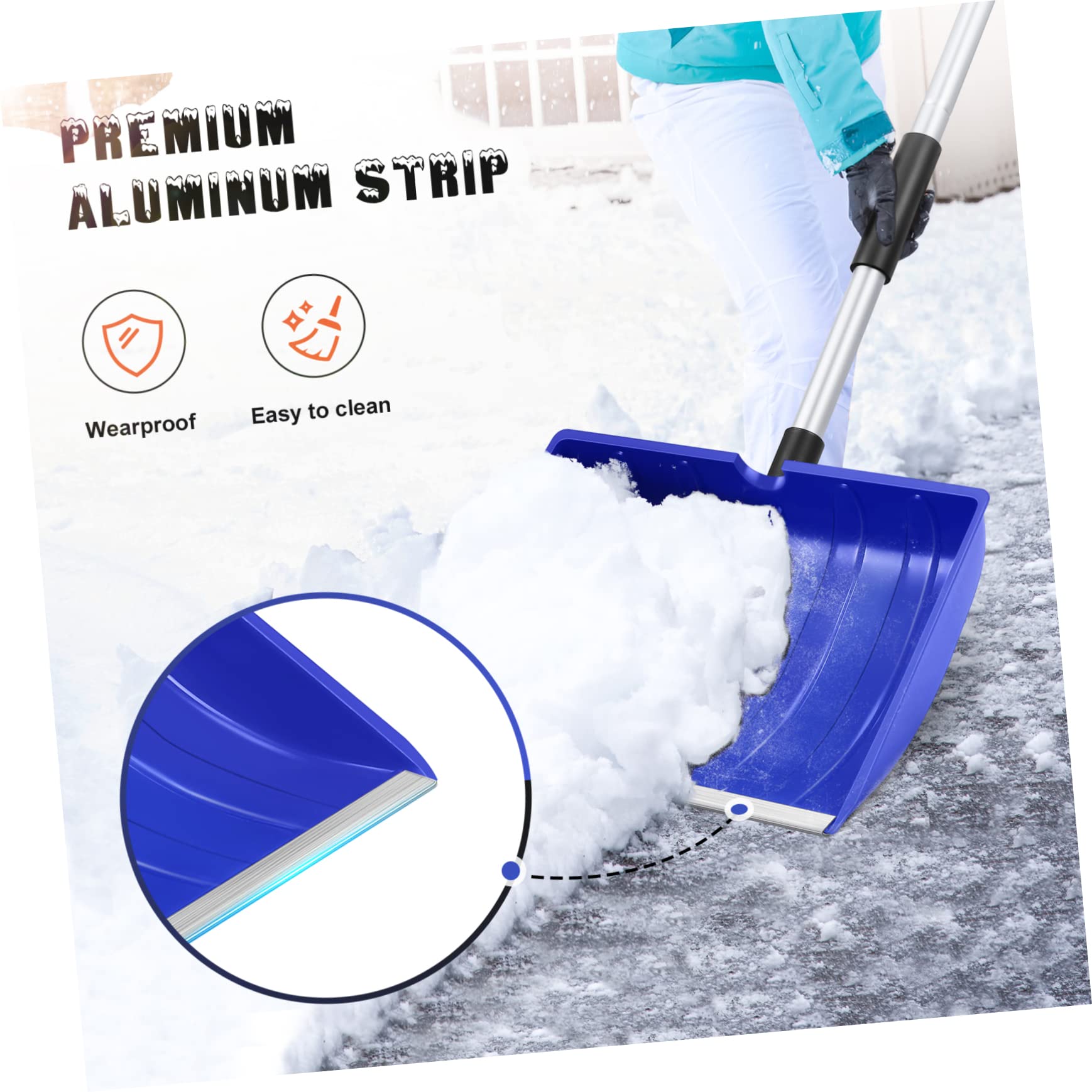 KADAX 3x Pala Pala Raschietto Per Neve Rimozione Della Neve Senza - Foto 5