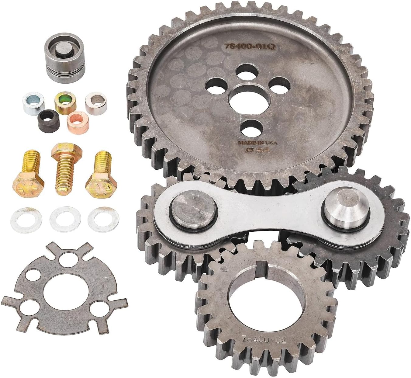 JEGS Timing Gear Drive | �Quieter� Design | Fits 1955-1992 Small Block Chevy Engines (Except With Factory Hydraulic Roller Camshaft, LT1, Or LT4 Engines) | Made In USA