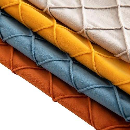 Miniatura 6 de Juego de 2 fundas de almohada decorativas de 18 x 18 pulgadas, fundas de almohada cuadradas suaves para sala de estar, sofá, cama, decoración del