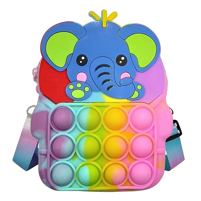 Buy Party Propz Pop It Bag for Girls Rainbow Elephant Pop It Pouch
