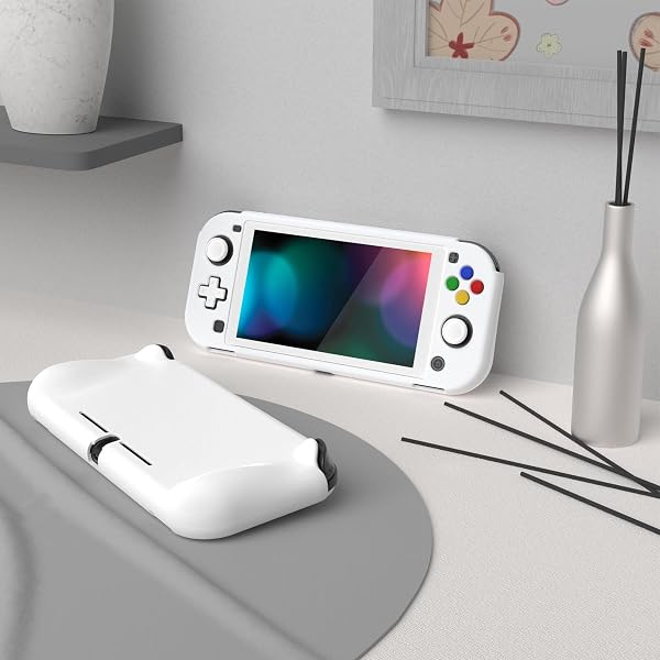 PlayVital ZealProtect Funda Protectora Dura para Nintendo Switch Lite Accesorios Carcasa con Protector de Pantalla & Tapas de Agarre para el Pulgar & Pegatinas de ABXY Dirección Botón - 4