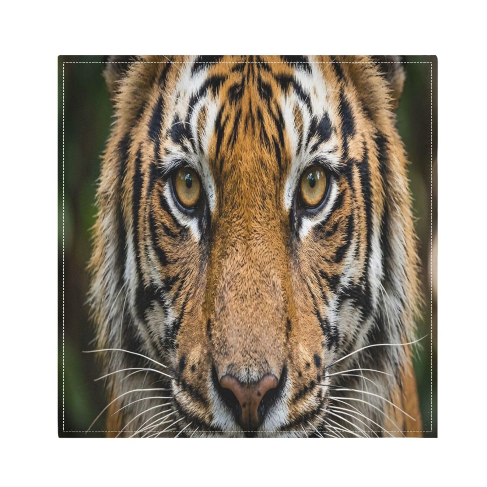 Ttgoth Tigers Cloth Napkin Set of 4 Washable & Reusable Dinner Napkins for Dining Table, Banquets, Wedding, Party, 50x50 cm