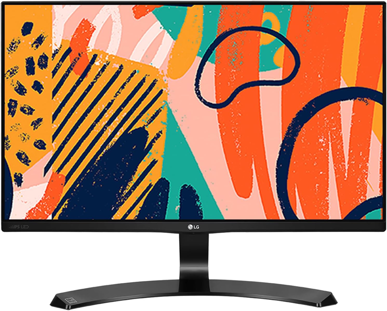 LG 22" (55CM) 22MP68VQ Full HD IPS Monitor LCD (1920 X 1080 Pixels), 3 Side Borderless with VGA, HDMI, DVI, Audio Out Ports - 22MP68VQ (Black)