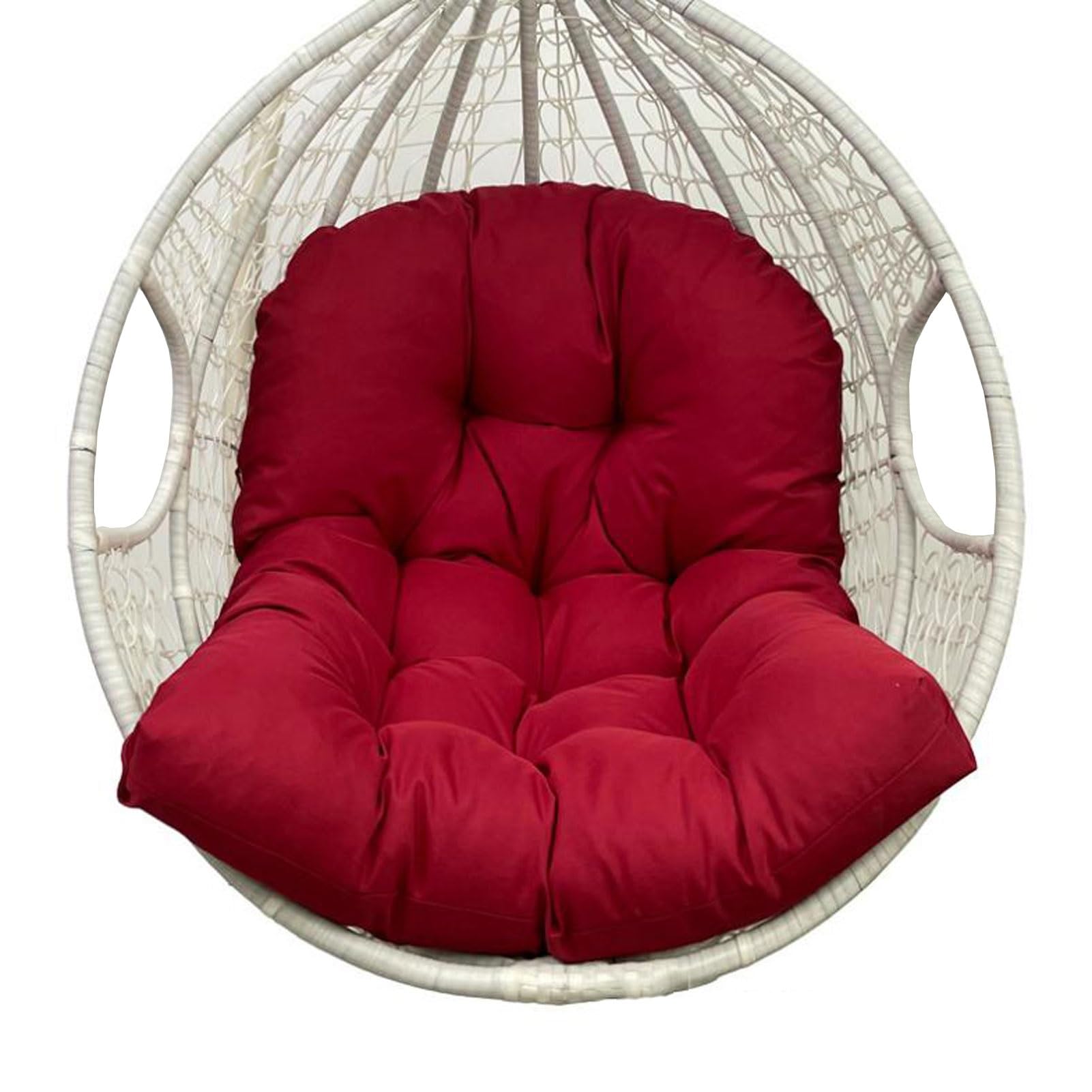 Yahbrra Swing Chair Cushion for Patio and Indoor Egg Hanging Basket Chair - Dark Red, 120*8 โ image 1