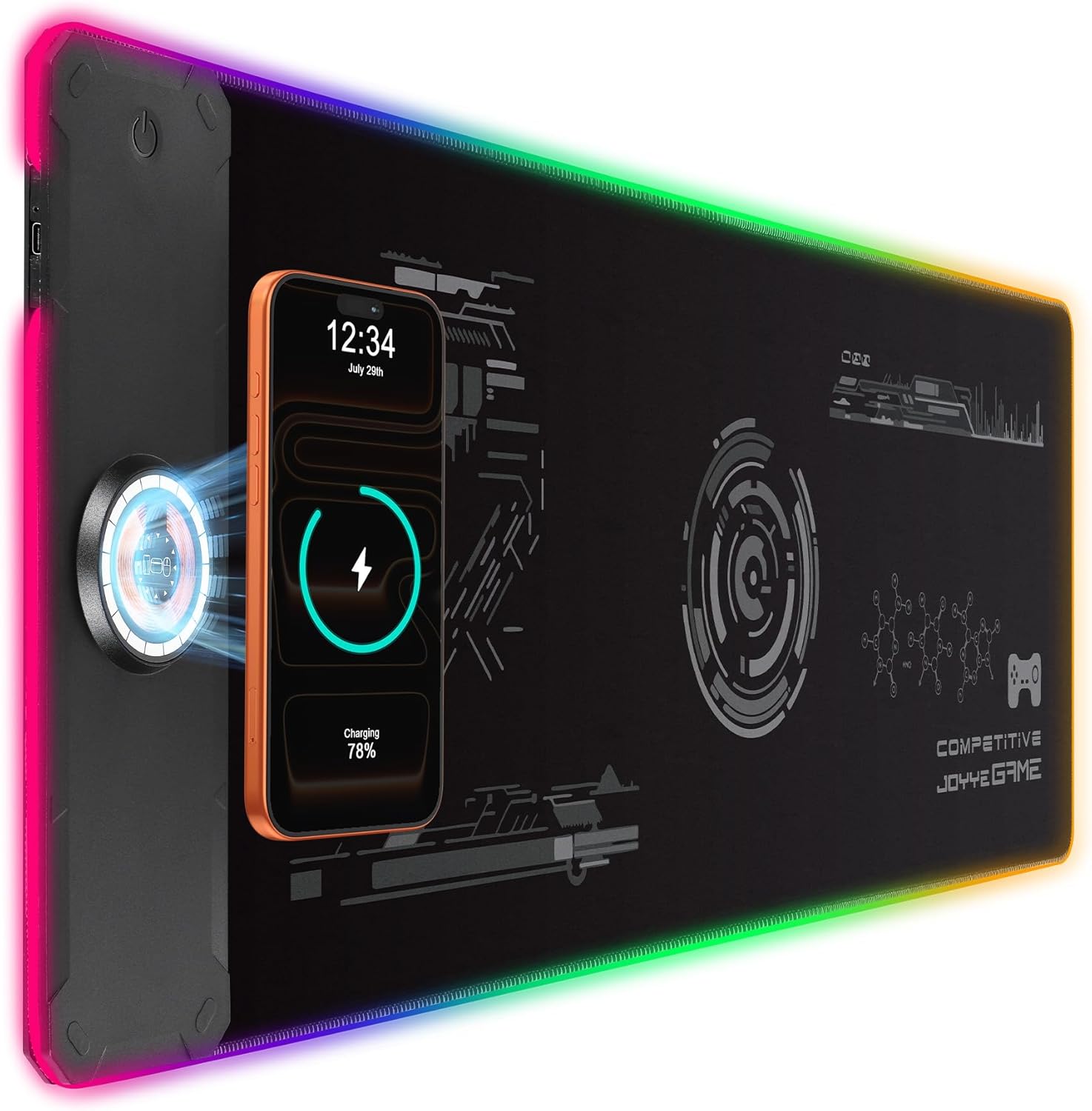 Large Gaming Mouse Pad with Magnetic...