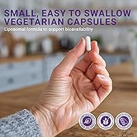 Vista 5 de Trans resveratrol liposomal 500 mg, 60 cápsulas veganas para apoyar la salud celular, la actividad antioxidante y el bienestar general - Suplemento