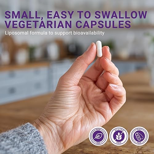 Miniatura 5 de Trans resveratrol liposomal 500 mg, 60 cápsulas veganas para apoyar la salud celular, la actividad antioxidante y el bienestar general - Suplemento