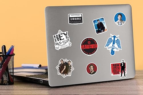 Miniatura 5 de Supernatural - Paquete de 100 calcomanías de vinilo grandes de lujo, para laptop, botella de agua, álbumes de recortes, tableta, monopatín,