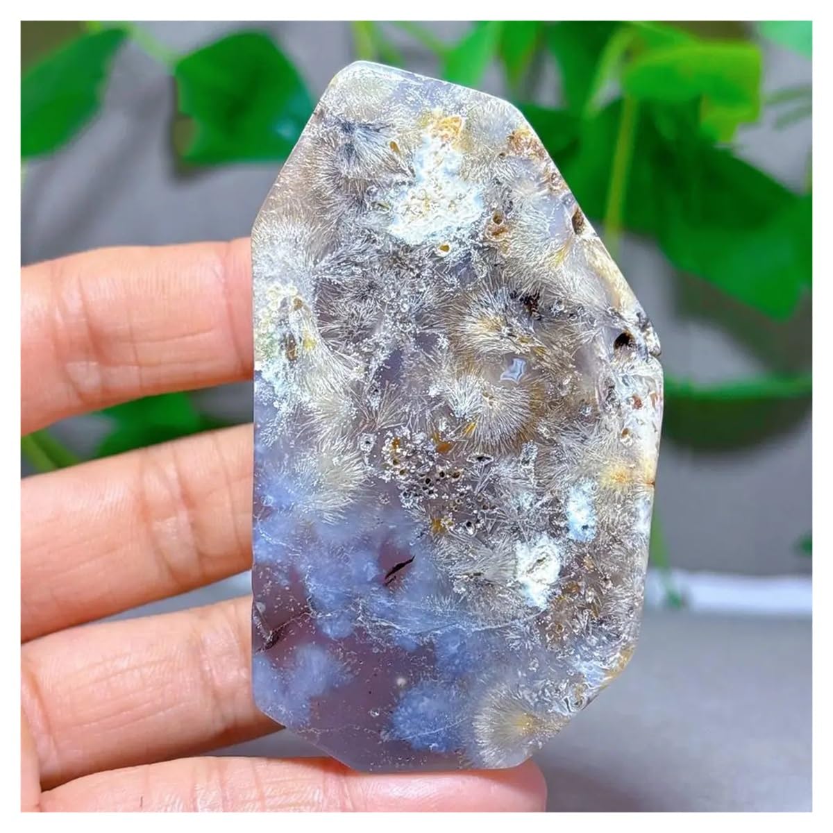 Cristal de piedra natural con rutilo para decorar salones modernos y rústicos