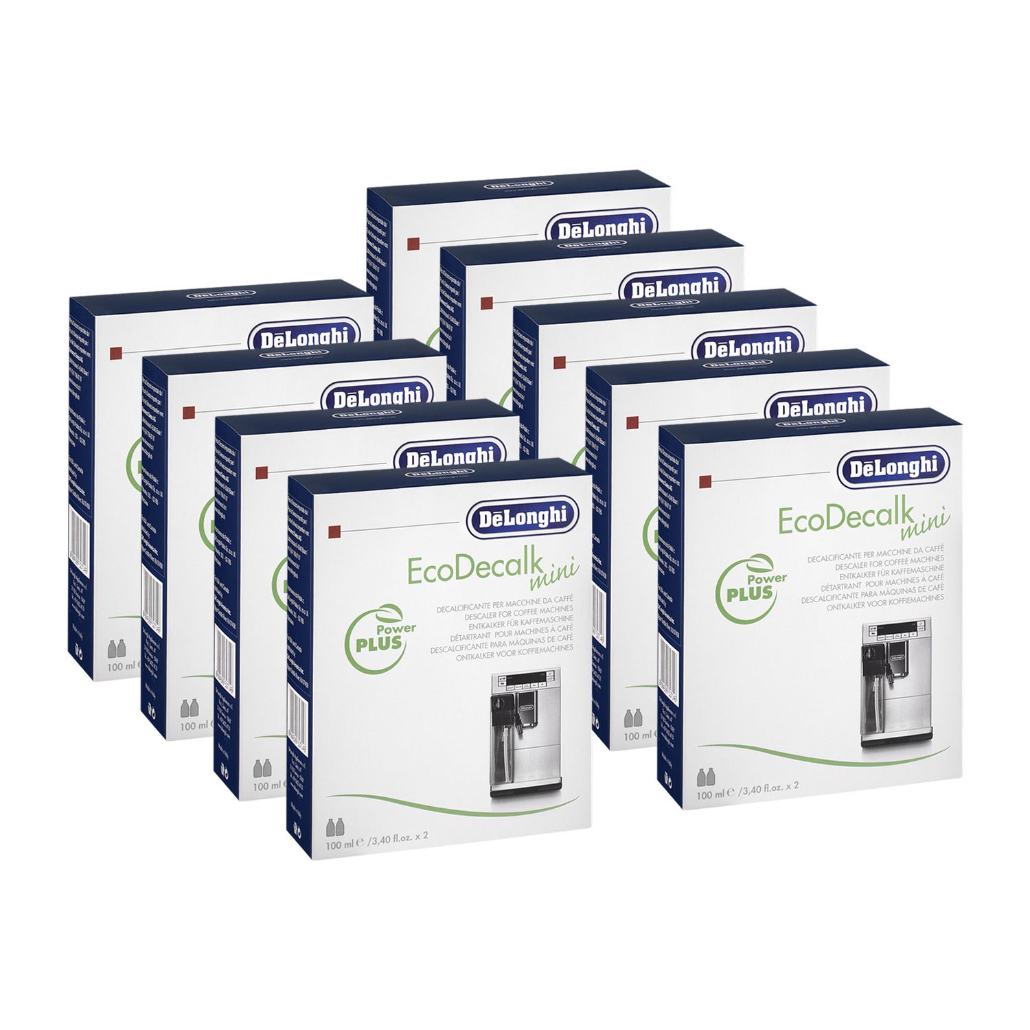 9 x DELONGHI EcoDecalk mini odkamieniacz (2 x 100 ml)