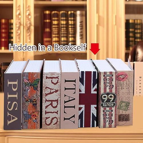 Miniatura 5 de Libro con cerradura de llave, caja de seguridad oculta secreta, caja de dinero grande de alta capacidad, cerradura de desvío de diccionario de lujo