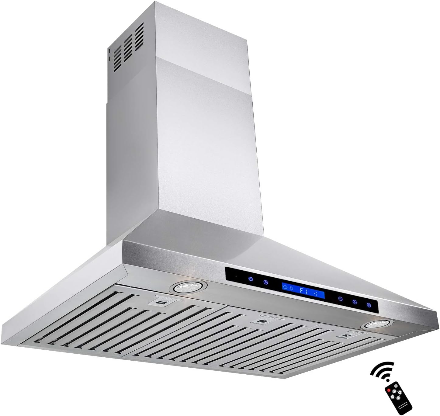 ROXON 900 CFM 30 Inches Range Hood Kitchen Exhaust Fan Stainless Steel