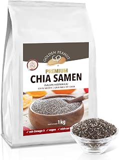 GOLDEN PEANUT Premium Chia Samen Salvia Hispanica naturbelassen 3x1kg
