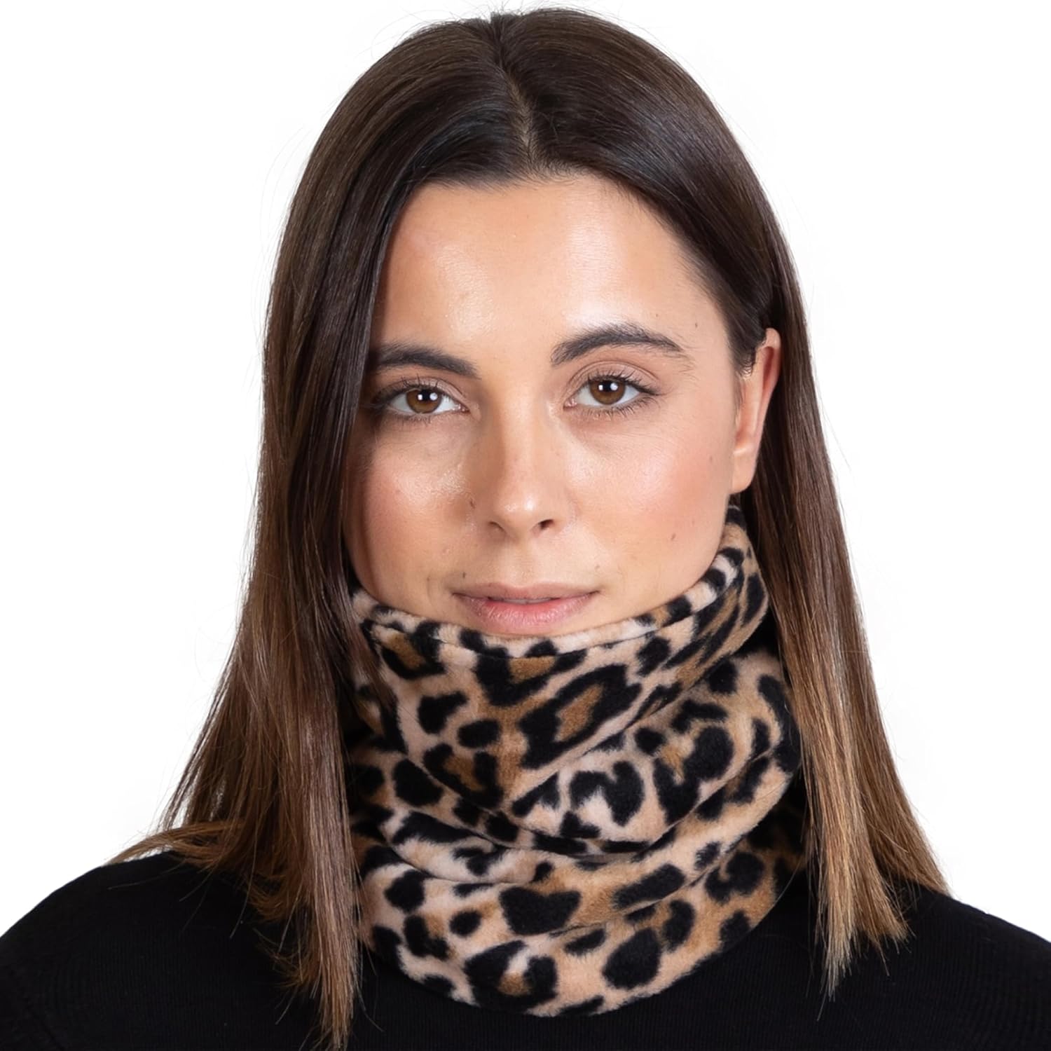 Cozy Fleece Neck Warmer Gaiter for Men & Women, Ideal for Skiing