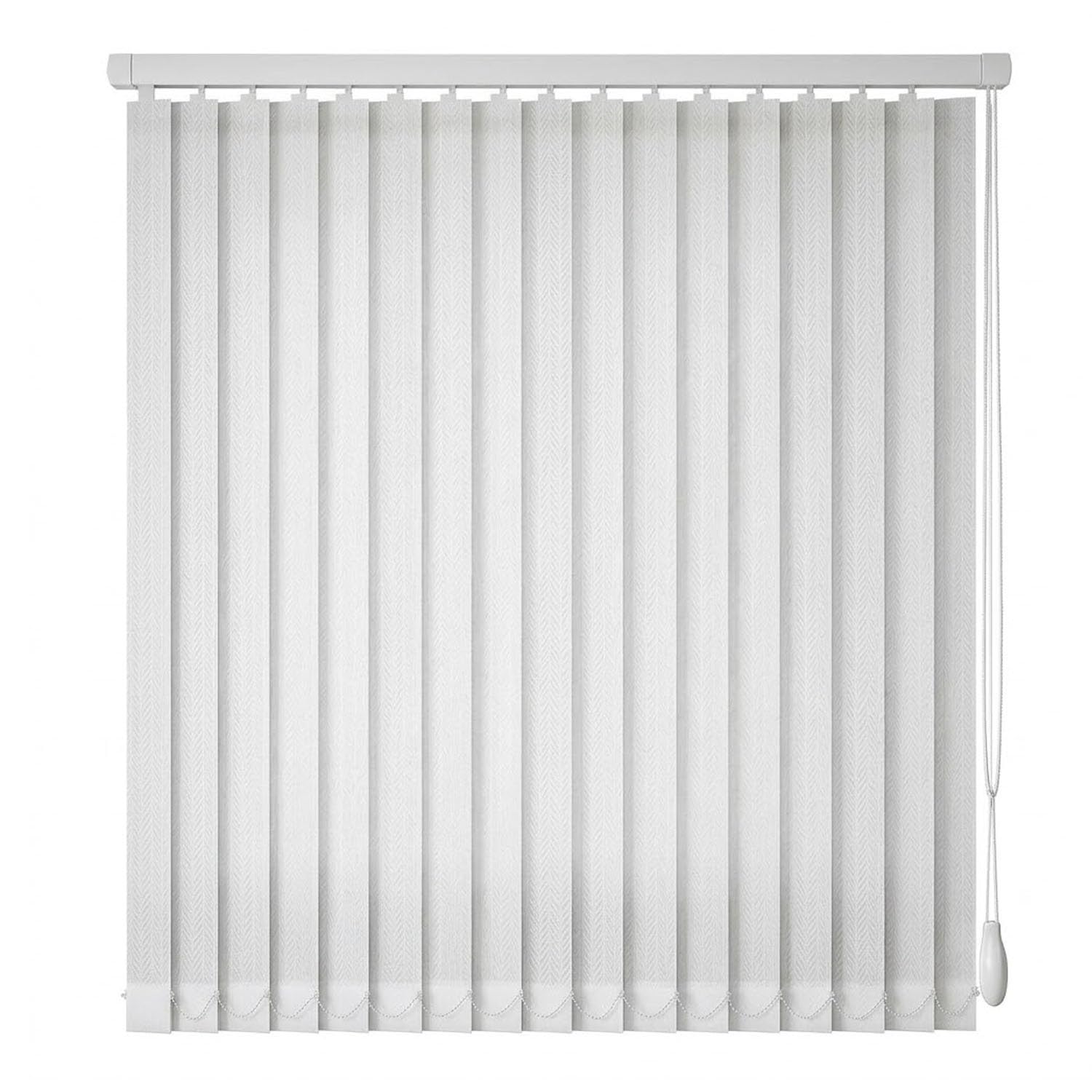 Veneziane Tende Verticali Scorrevoli Oscuranti In Tessuto - Isolamento Termico Per Camere Da Letto E Soggiorno, Tende A Lamelle Per Finestre Grandi E Divisori D'Ambiente, Bianco(260W x 240H cm)
