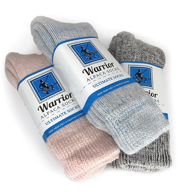 WARRIOR ALPACA SOCKS - Unisex Toasty Toes Ultimate Alpaca Socks For Men And Women (Medium - White Cinder) by WARRIOR ALPACA SOCKS - Image 5