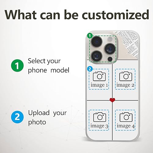 Miniatura 5 de Eomnniofoy Haz tus propias fotos - Fundas para iPhone 11 12 13 14 Pro Max Plus Mini Samsung S21 S22 Ultra Plus transparente-4 fotos