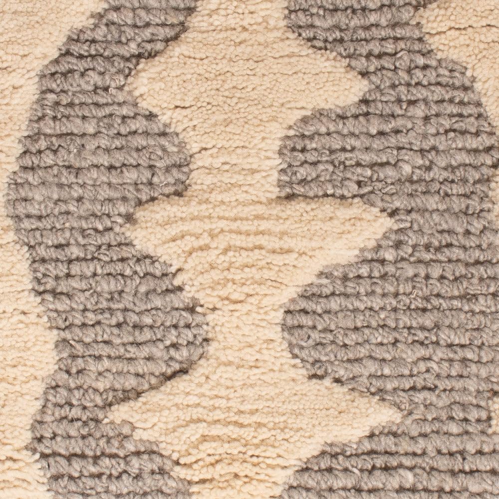 Morgenland Wollteppich Naturals Handgeknüpft 50% Schurwolle, 50% Jute Abstrakt Beige 90 x 60 cm Rechteckig Schlafzimmer, Kinderzimmer