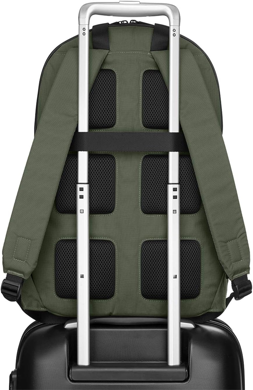 Moleskine 15-Inch Laptop Storage Business Backpack, Unisex, Moss Green