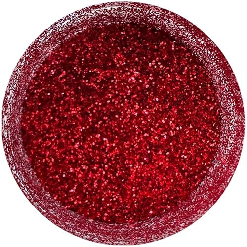 Christmas Red Disco Cake 5 gr decoration, toppers, wedding, cupcakes, fondant, cake pops 5g By Oh! Sweet Art