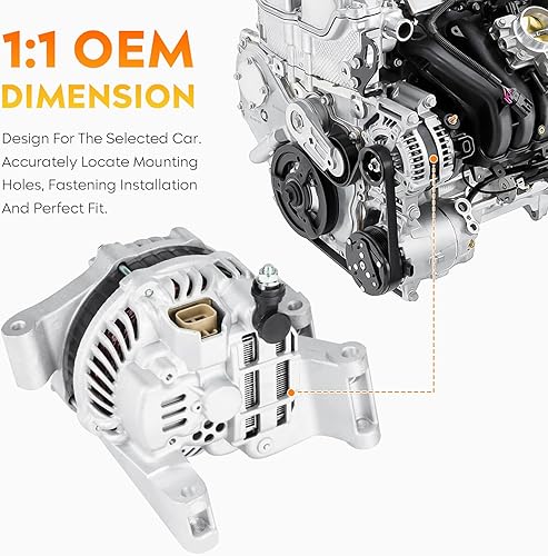 Miniatura 3 de Alternador nuevo para Mazda 3 2004 2005 2006 2007 2008 2009, Mazda 5 2006 2007, AMT0144, A3TG4791, 400-48144, A3TG1391A, 11008, 11177 4, LF1 F-18-300