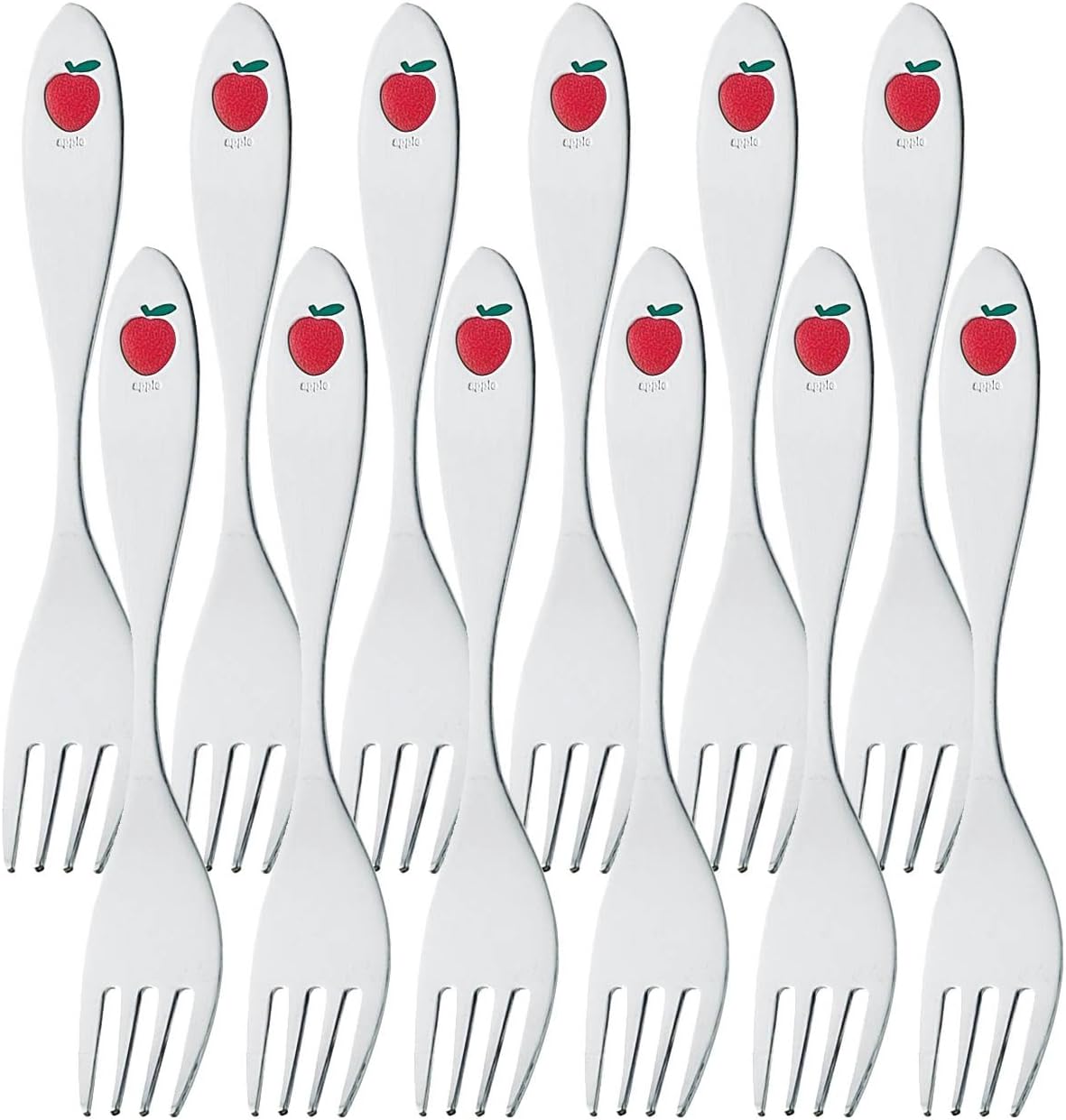 Nagao Pretty Apple Himefork, Set of 12, Made in Japan