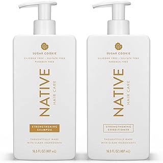 Native Sugar Cookie Shampoo and Conditioner Contain Naturally Derived Ingredients | All Hair Types, Color & Treated, Fine to Dry Damaged, Sulfate & Dye Free - 2-Pack