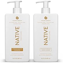 Native Sugar Cookie Shampoo and Conditioner Contain Naturally Derived Ingredients | All Hair Types, Color & Treated, Fine to Dry Damaged, Sulfate & Dye Free - 2-Pack