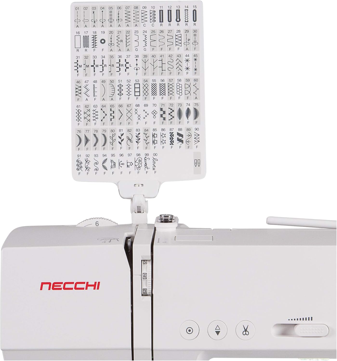 Necchi EX100 Stitch Chart