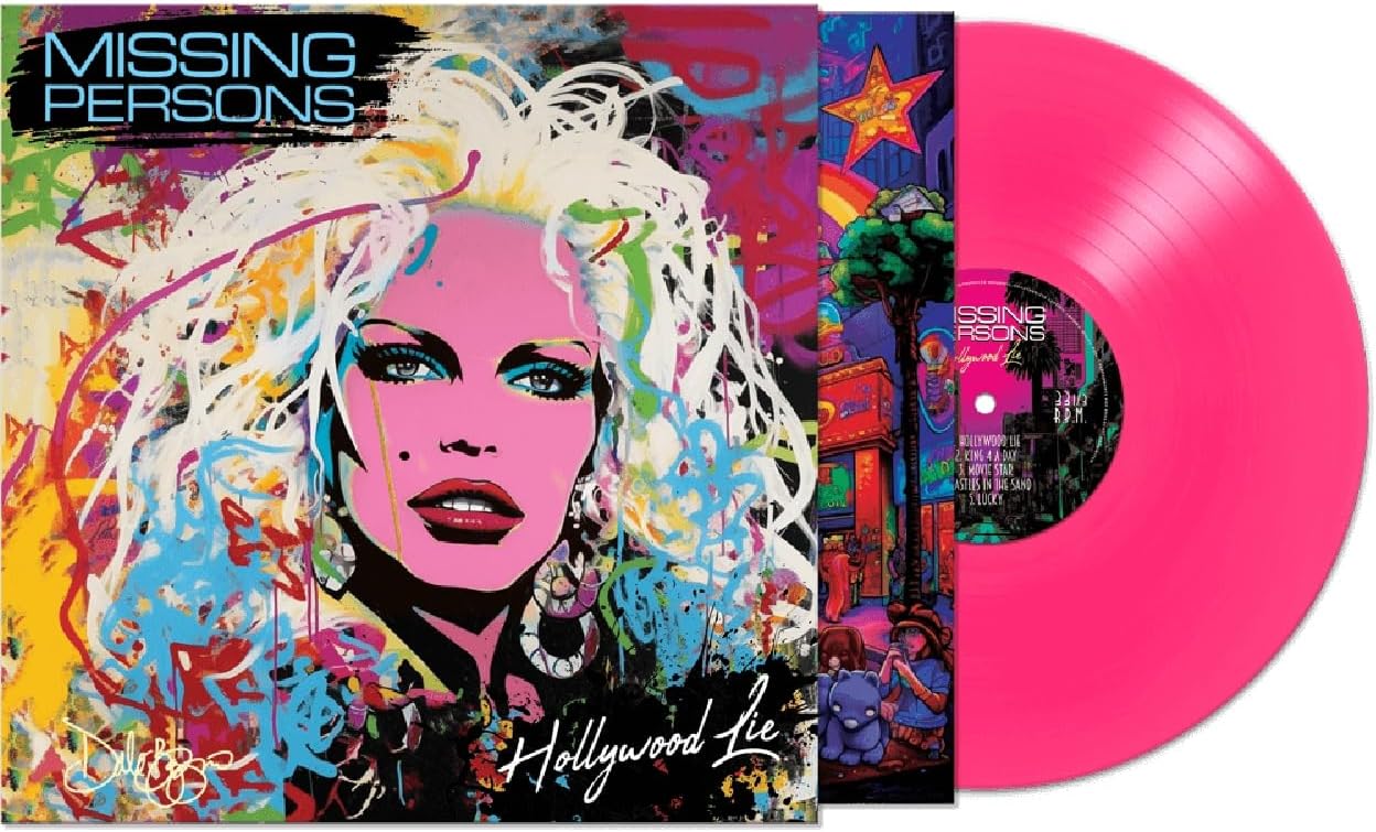 HOLLYWOOD LIE (PINK VINYL) por Missing Persons — capa do álbum