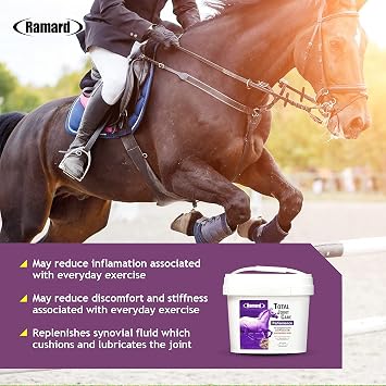 Ramard Total Joint Care Supplements - Equine Joint Supplement w/Glucosamine, Chondroitin, Chondroitin Sulfate, Vitamin C, Hyaluronic Acid, Total Tendon Care Horse Joint Support Supplement 6.75 lbs