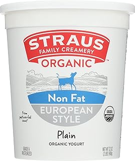 Straus Family Creamery, Non Fat Plain Yogurt, 32 oz