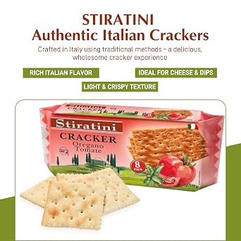 STIRATINI - Authentic Crackers with Oregano and Tomato
