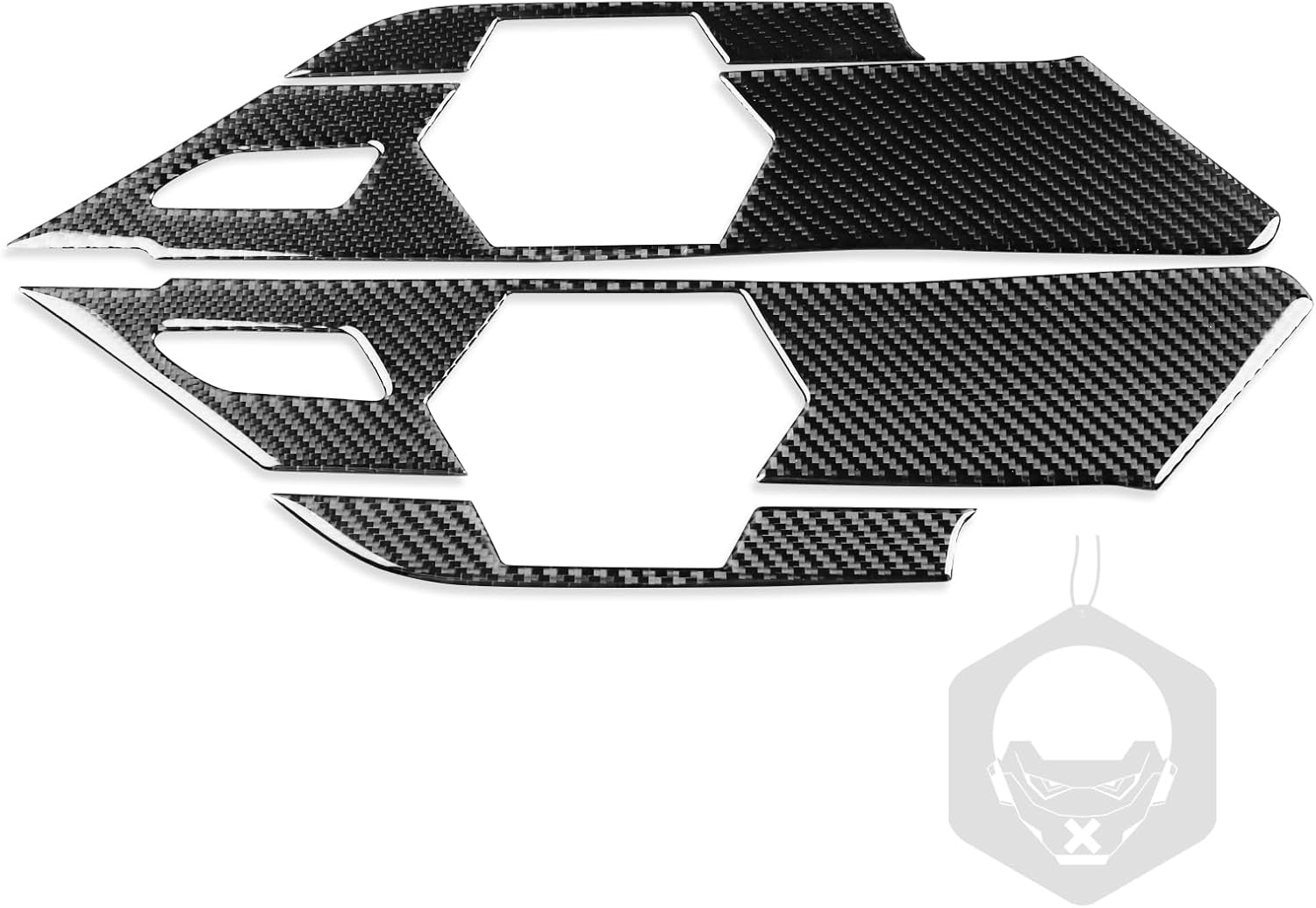 Real Carbon Fiber Car Front Door Speaker Panel Trim Compatible with BMW 4 Series 430i M440i xDrive M4 2021-2025 2022 2023 2024 G22 G23 G26 G82 G83 Interior Sticker Decal Accessories