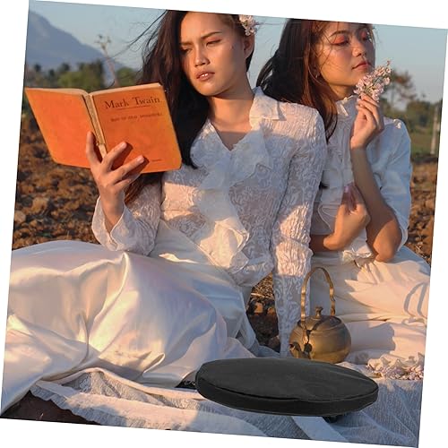 Miniatura 2 de Garneck Cojín de asiento redondo para silla de camping, silla plegable para exteriores, taburete telescópico portátil, taburete plegable, plegable,